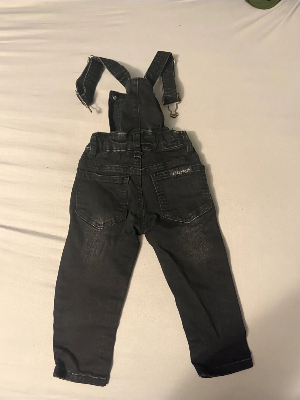 Little Bipsy 18-24 mo black overalls